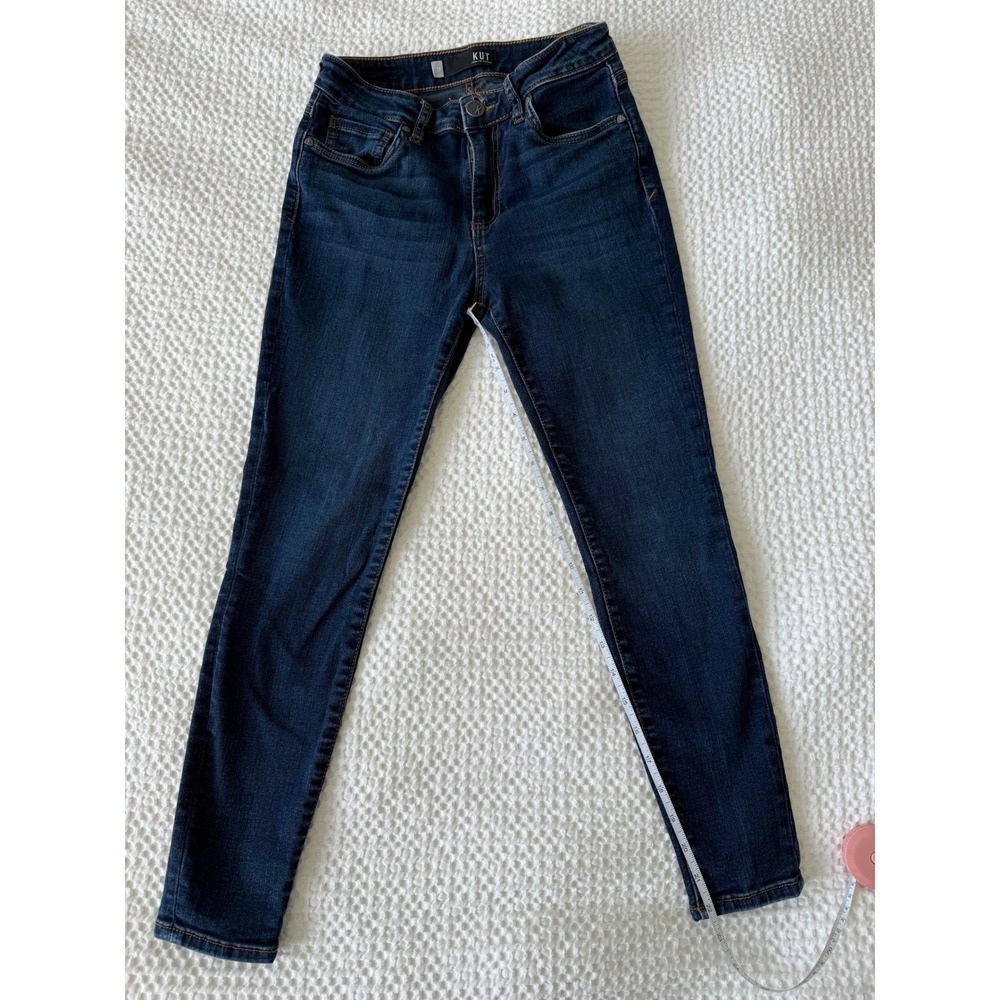 KUT from the Kloth Donna Skinny Jeans Womens 2P Blue Denim High Rise Ankle Petit